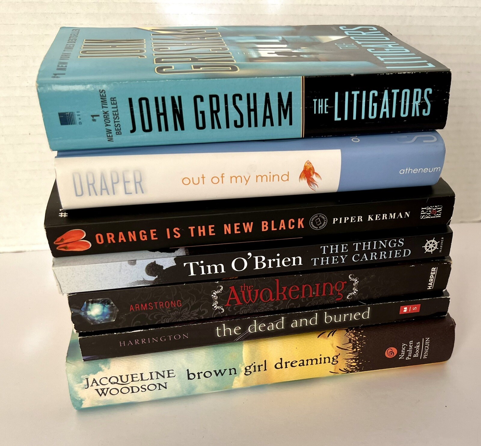 Lot Of 7 Books Pre owned Paperback And Hard Cover Variety Of Titles 4lb 10oz