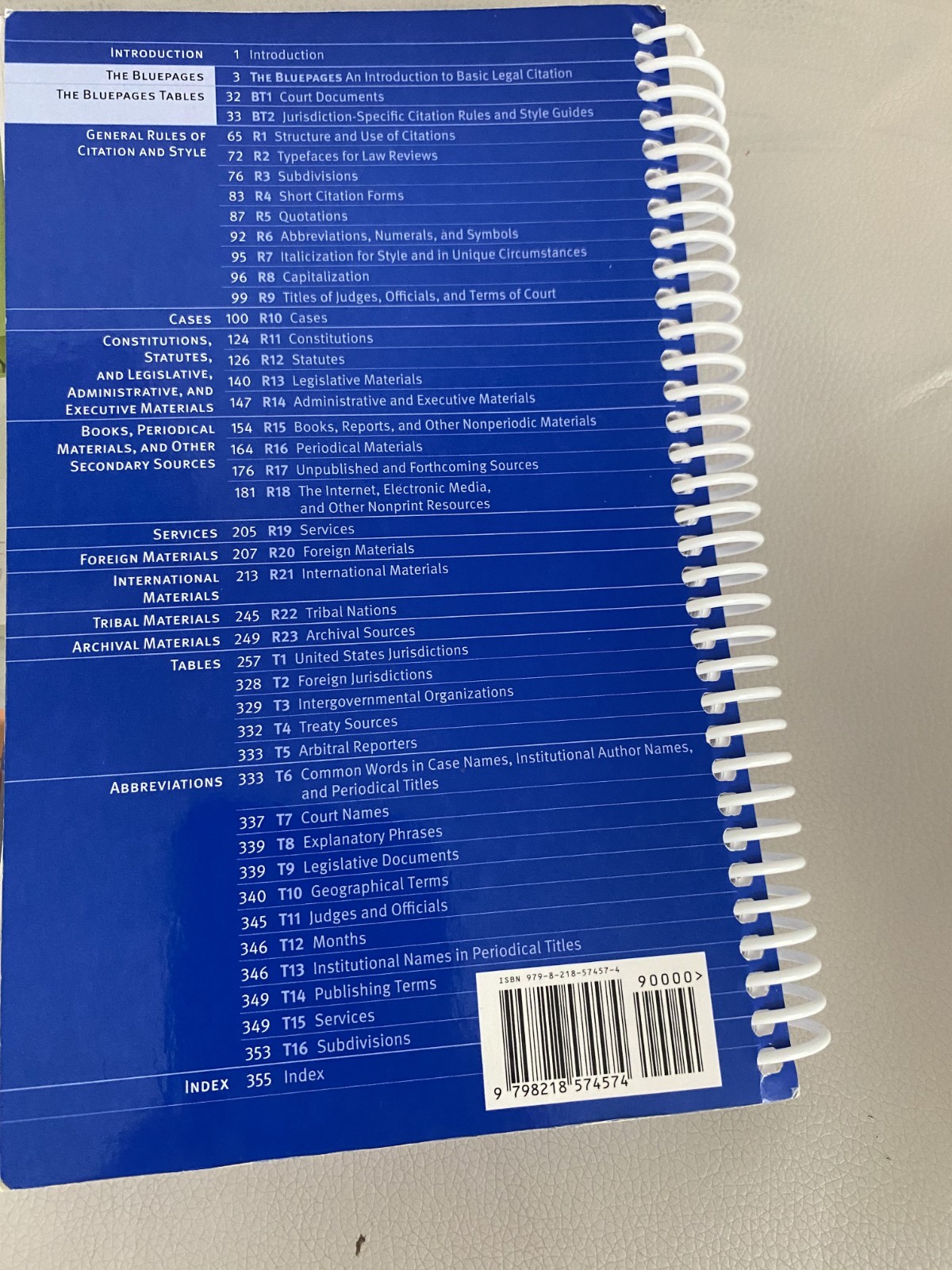 The Bluebook (22nd Edition) – A Uniform System of Citation