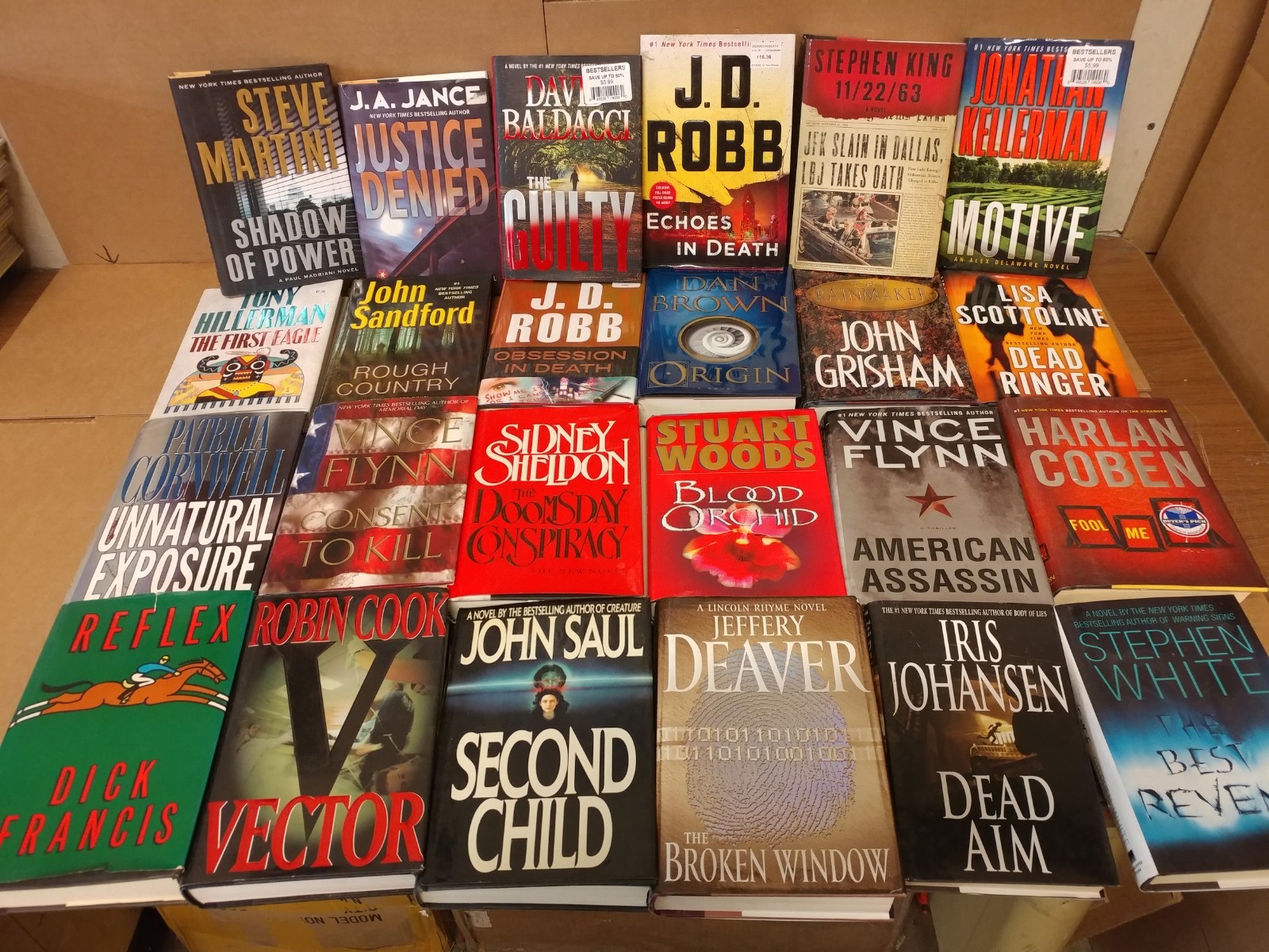 Lot of 5-LBS Hardcover Action Mystery Romance Thriller GENERAL FICTION HB Books