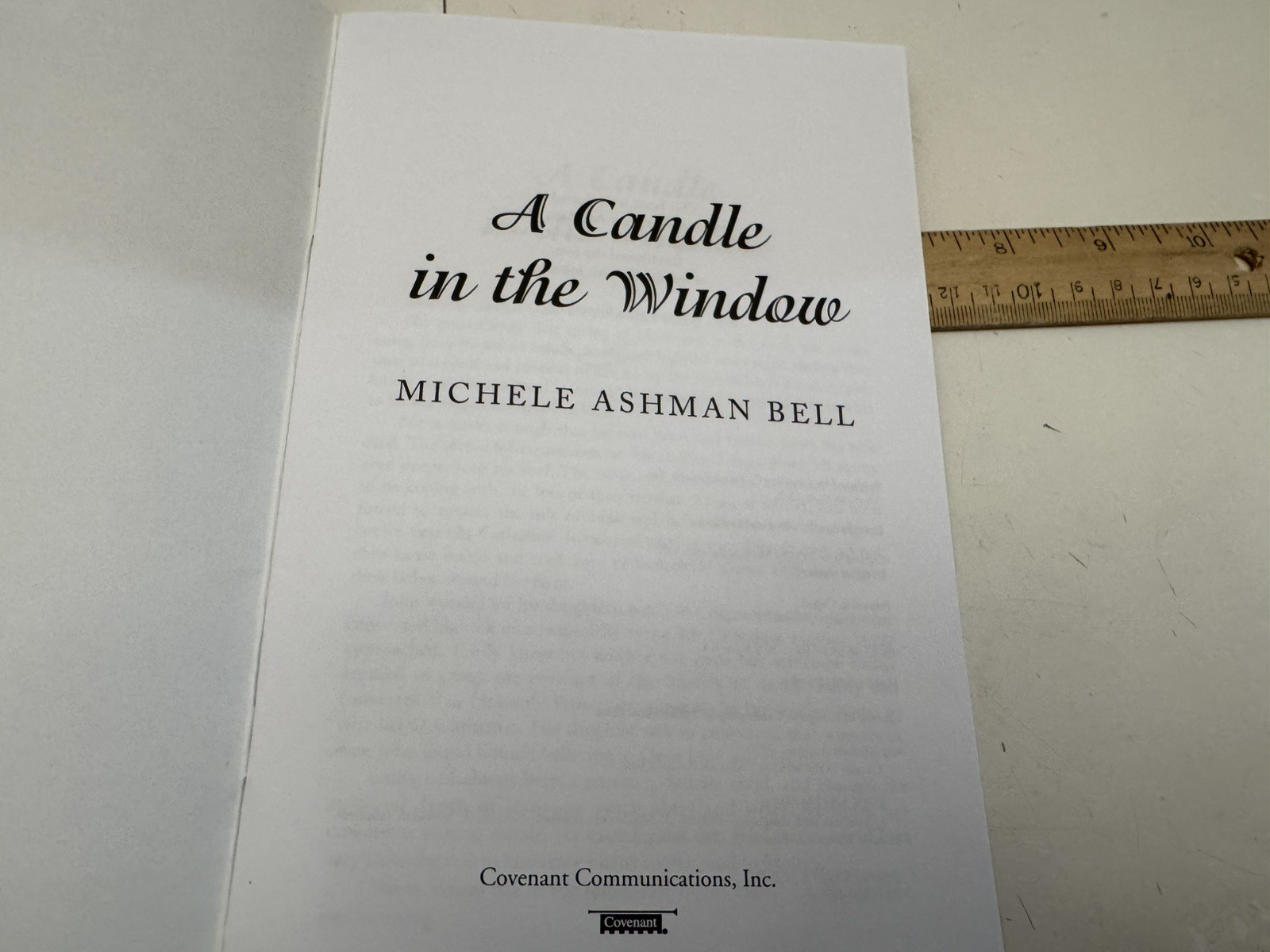 “A Candle in The Window” Covenant Communications PB Michele Ashman, New 2001