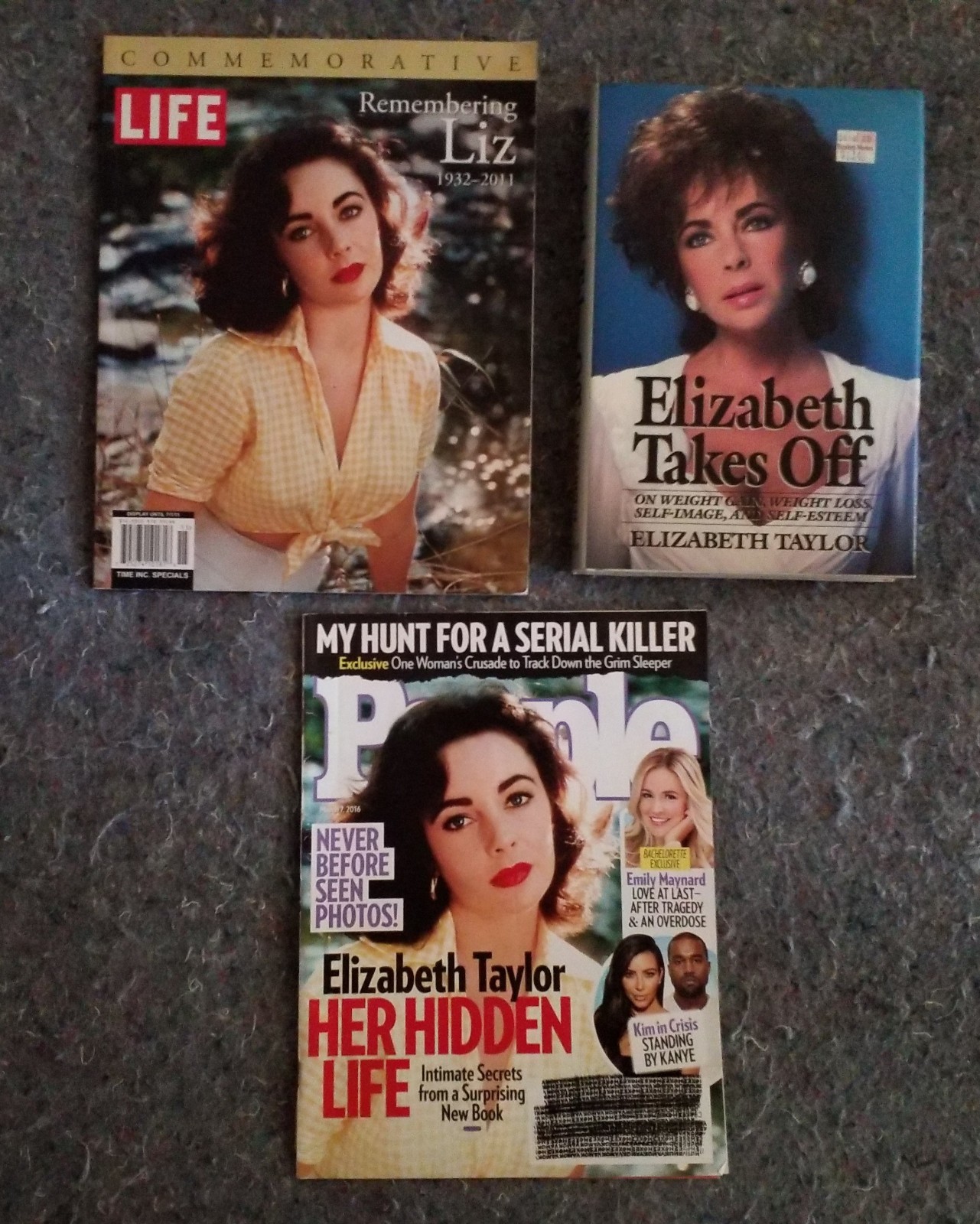 Elizabeth Taylor Takes Off Book People Life Remembering Liz Photo Magazine Lot