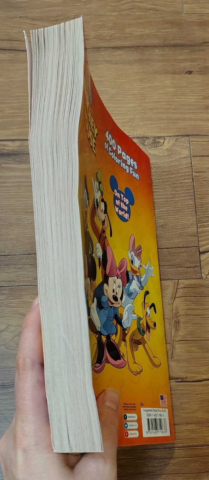 Disney Mickey Mouse 400 Coloring & Activity Pages (published in 2012) Top World