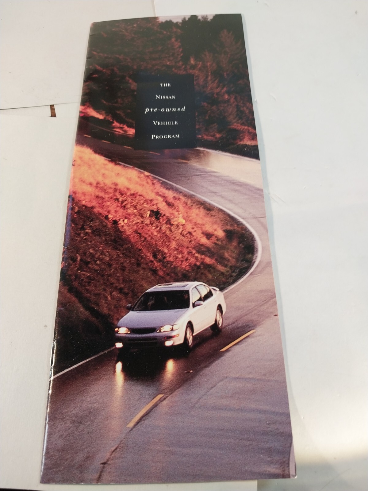 Nissan 1995 Pre-Owned Vehicle Program brochure. 12.25″ x 4.75″. 20 pp. Nice.