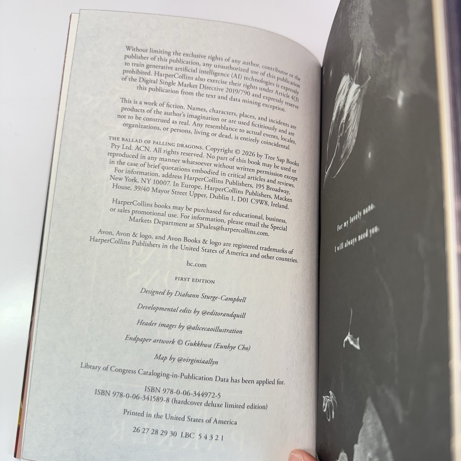 The Ballad of Falling Dragons by Sarah A. Parker Barnes & Noble Exc. HAND SIGNED