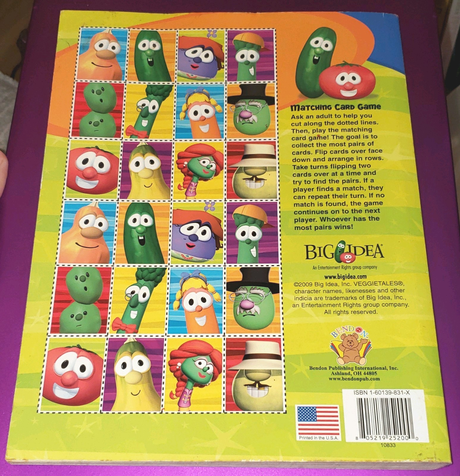 Vintage 2009 VeggieTales 288 Coloring & Activity Pages Book – UNCOLORED!!!