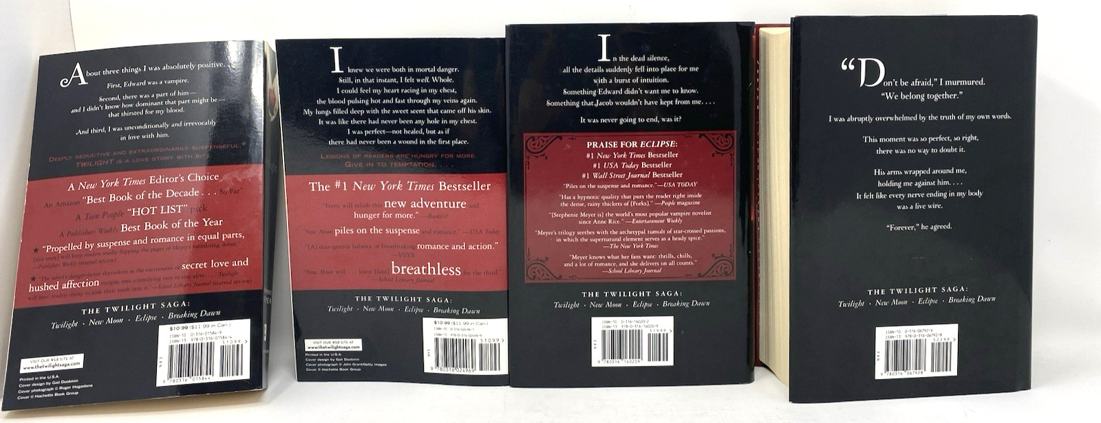 Twilight Saga Bundle of 4 Stephenie Meyer Hardcover First Edition