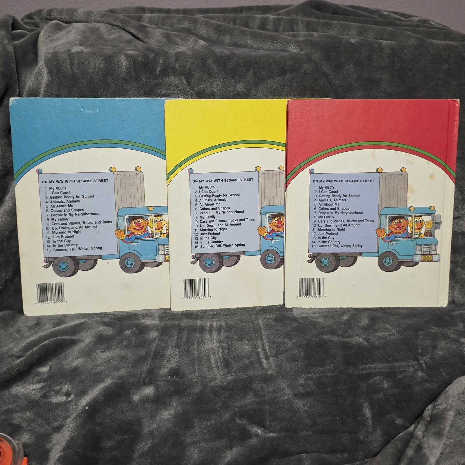 Vintage On My Way With Sesame Street Books Lot 5–7 Early Readers Funk & Wagnalls