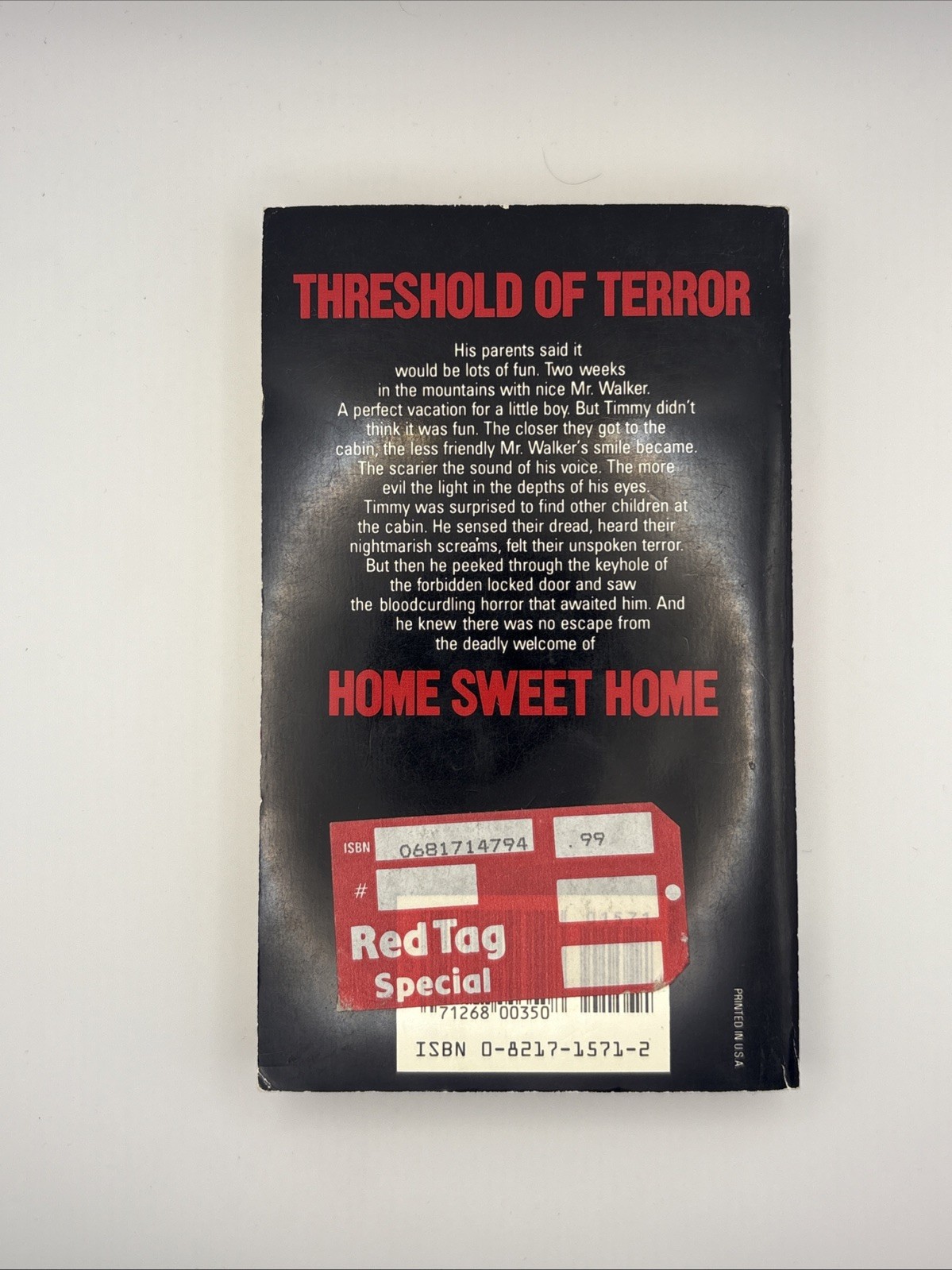 HOME SWEET HOME by Ruby Jean Jensen Zebra Horror 4th Print 1986 Vintage Horror