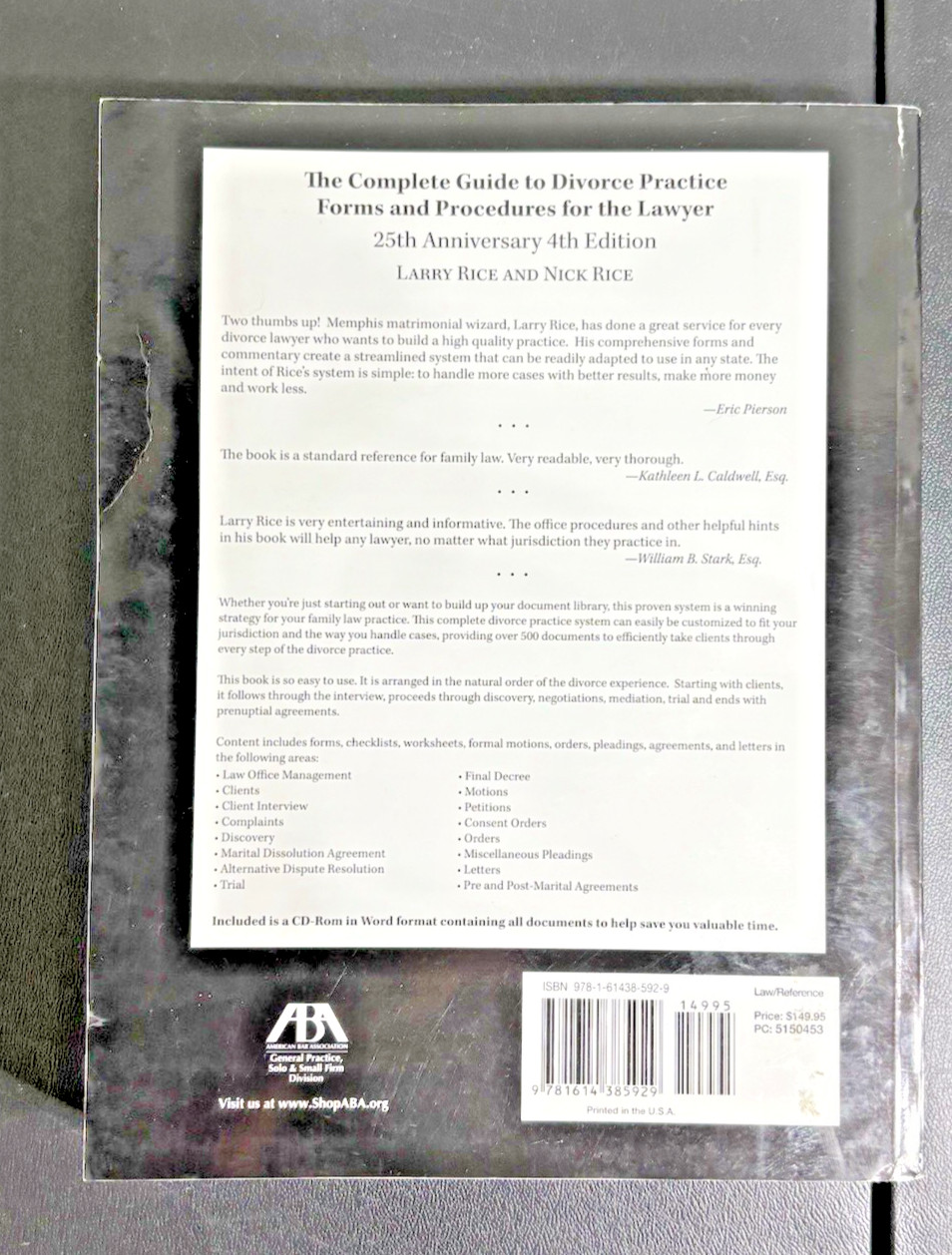 Complete Guide to Divorce Practice: Forms & Procedures for Lawyers PB BK20