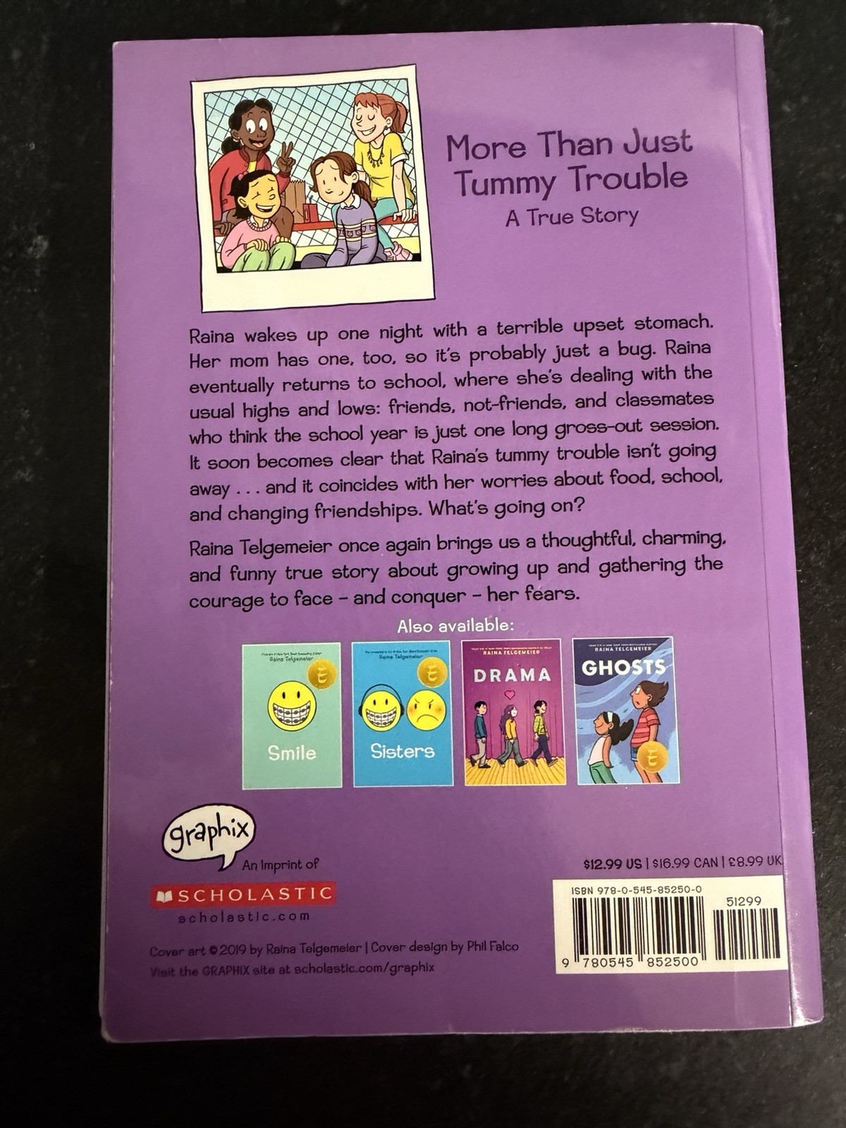 Raina Telgemeier 5 Book Lot Smile Sisters Guts Drama Ghosts Graphic Novels
