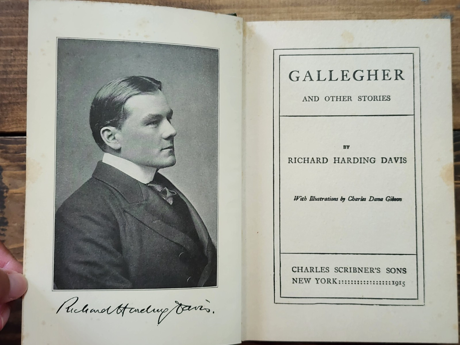 GALLEGHER, AND OTHER STORIES-by Richard Harding Davis, 1915 vintage HC