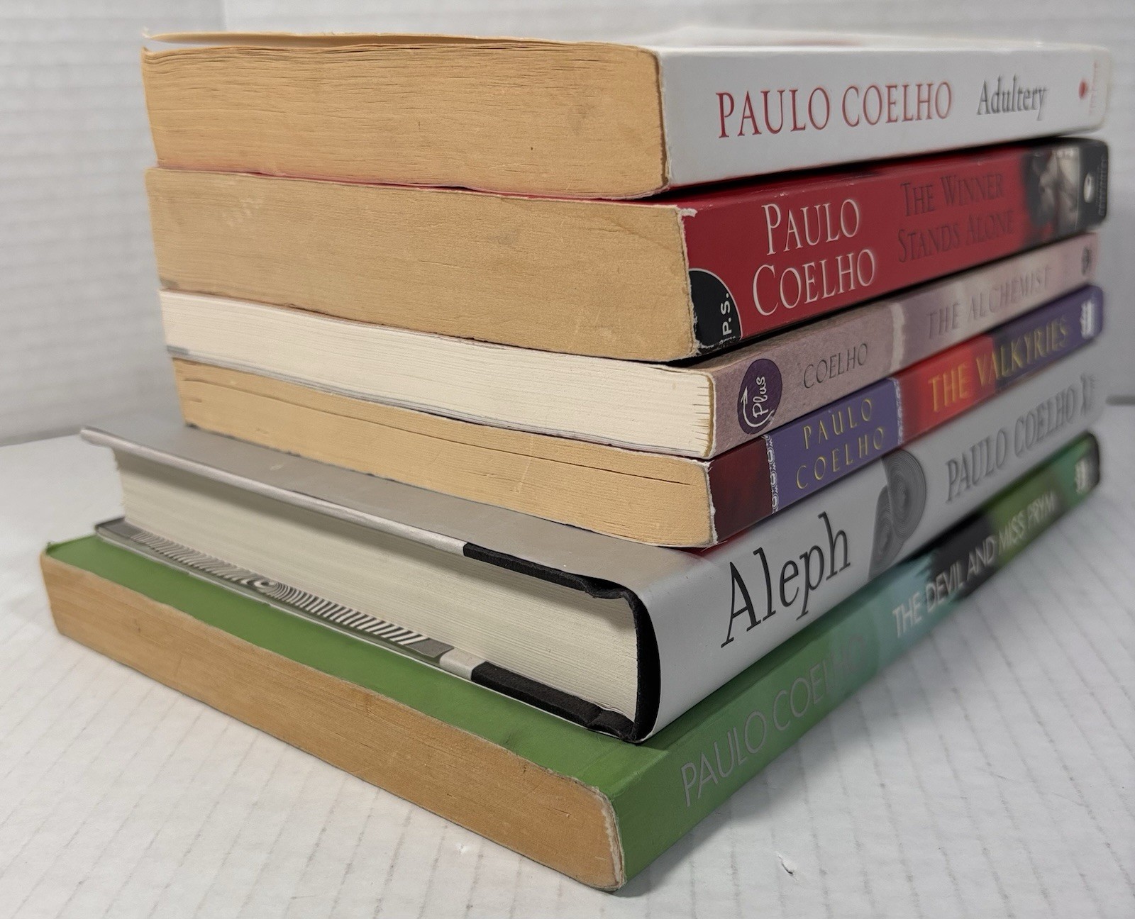 Lot 6 Books Paulo Coelho Alchemist Adultery Aleph Valkyries Devil Prym Winner
