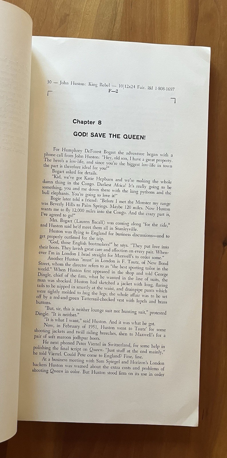 John Huston: King Rebel ~ Original Long Galleys + Reviews ~ 1963 ~ Signed
