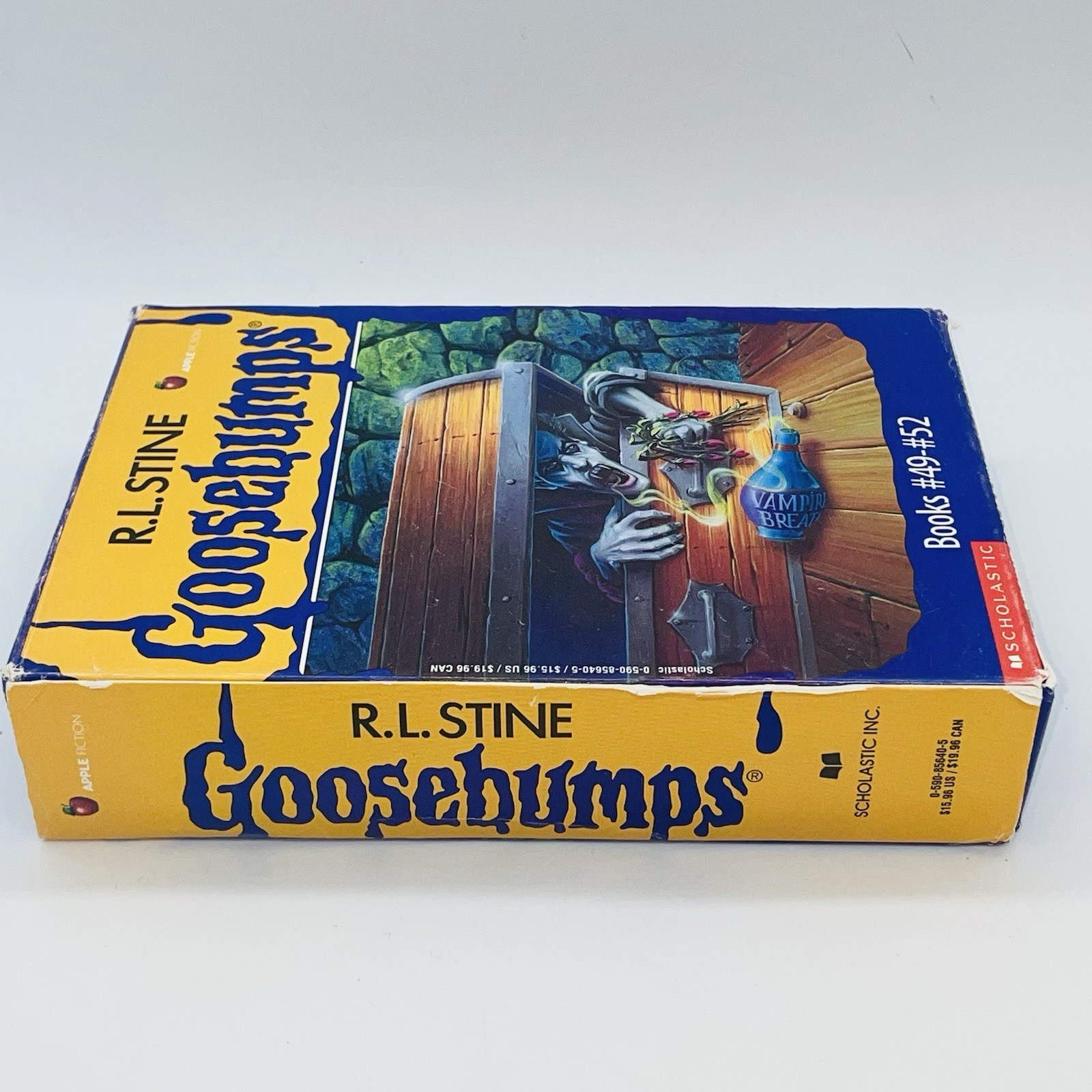 RL Stine Goosebumps Books 49-52 Lot Boxed Set Vampire Breath Calling All Creeps