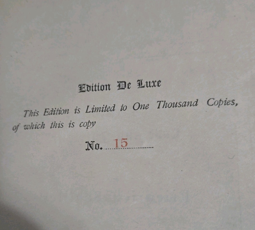 1902 The Robbers by Friedrich Schiller Luxury Edition #15 of 1,000