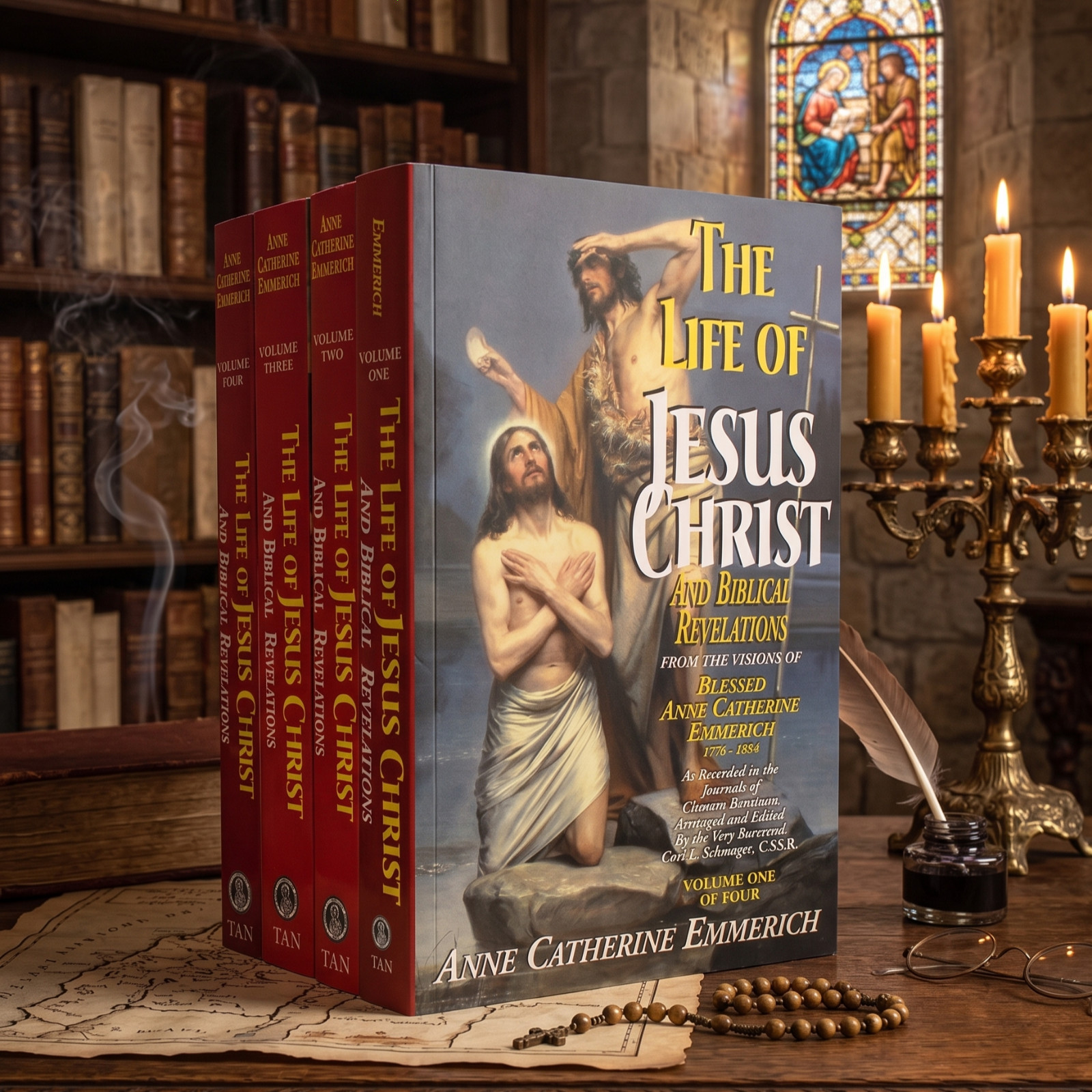 Life of Jesus Christ & Biblical Revelations 4-Volume Set Anne Catherine Emmerich