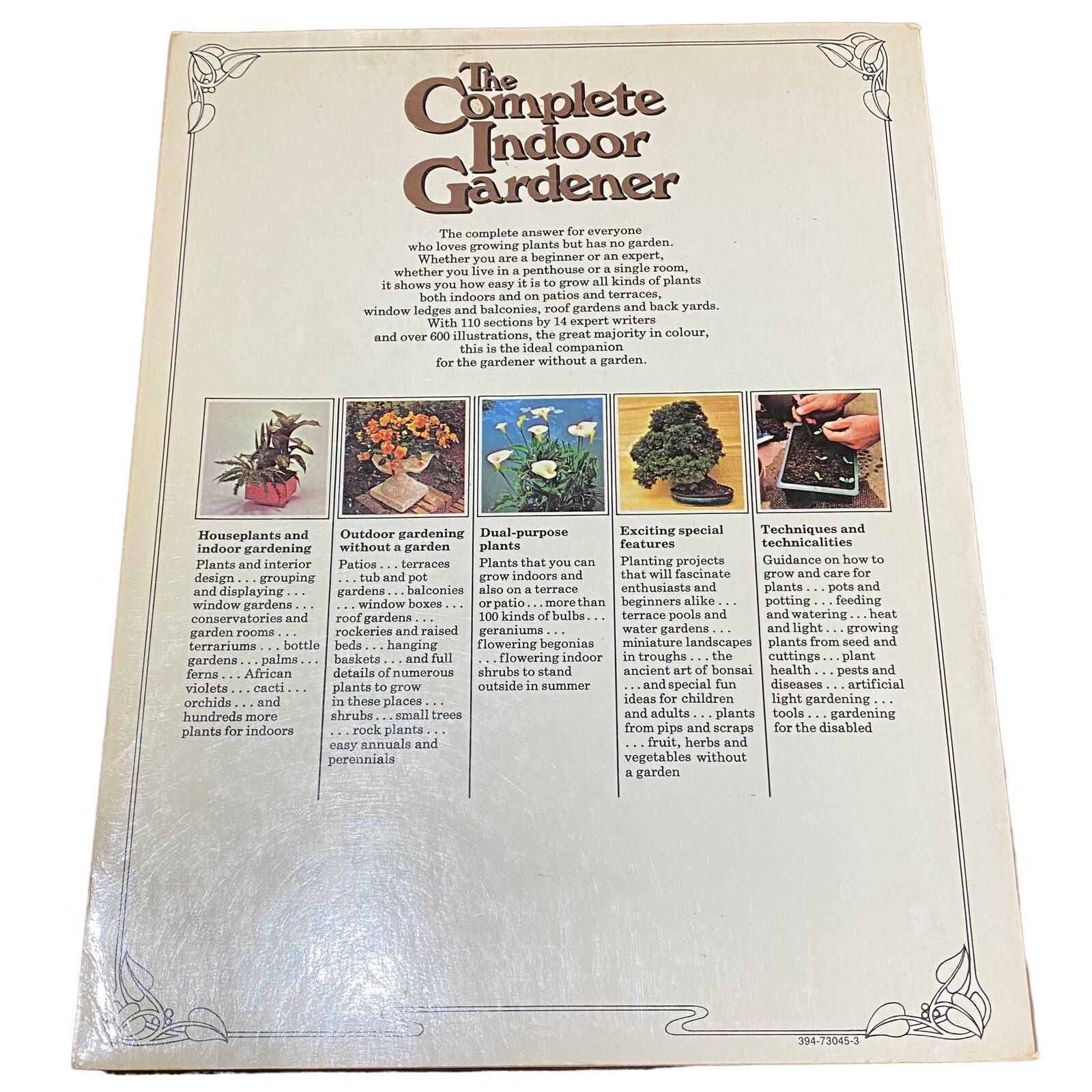 Vintage Indoor Gardener The Complete Book 1974 Ed by Michael Wright 256 Pages
