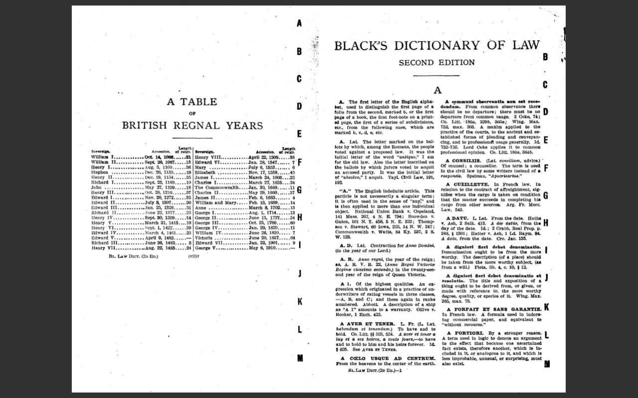 BLACK’S LAW DICTIONARY, 1st Edition 1891 and 2nd Edition 1910 Law Book on CD-ROM