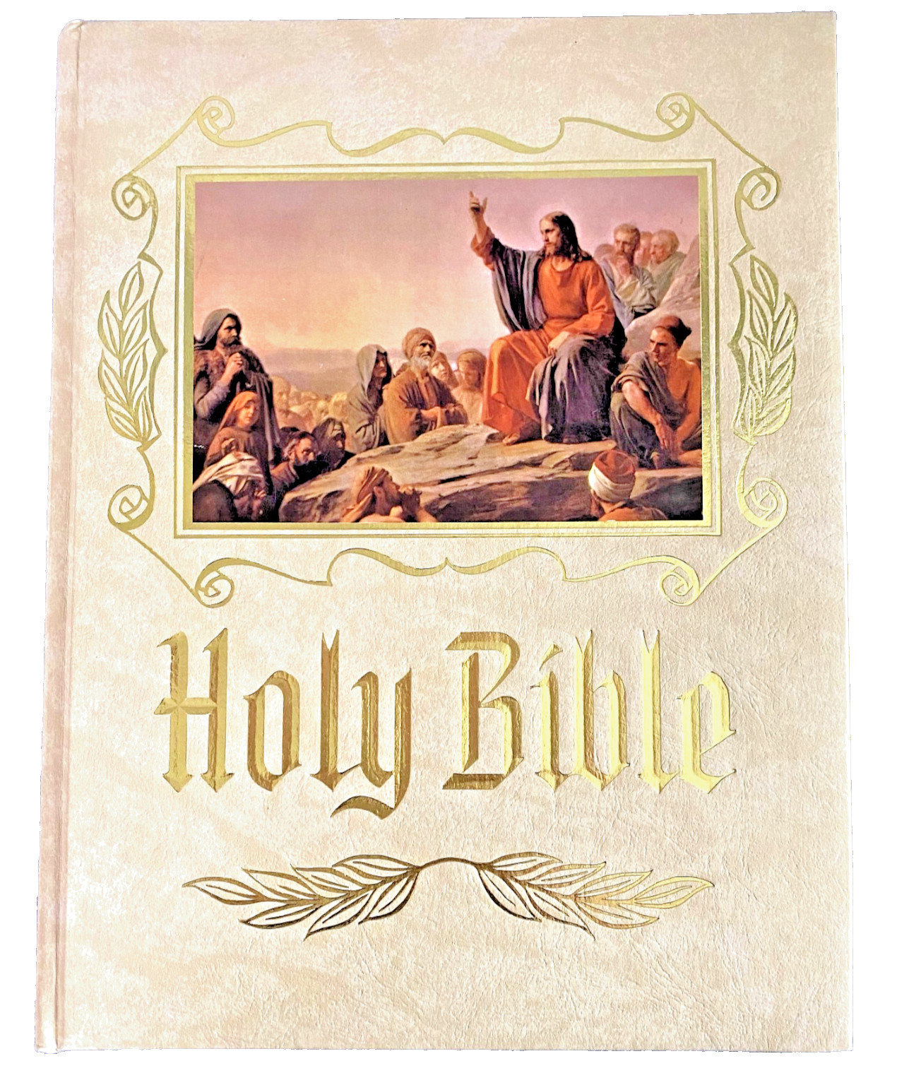 Heirloom Family Holy Bible KJV Red Letter Morrison Funeral Home Tuscumbia 5+ lbs