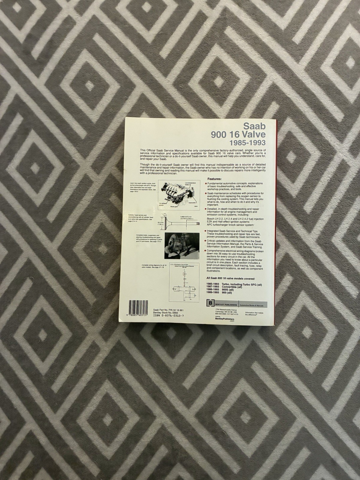 Saab 900 16 Valve Official Service Manual 1985-1993 Robert Bentley