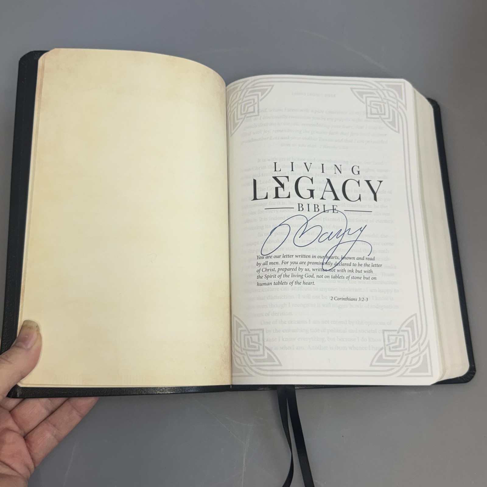 Living Legacy Bible Rod Parsley Signed MEV Large Print Red Letter