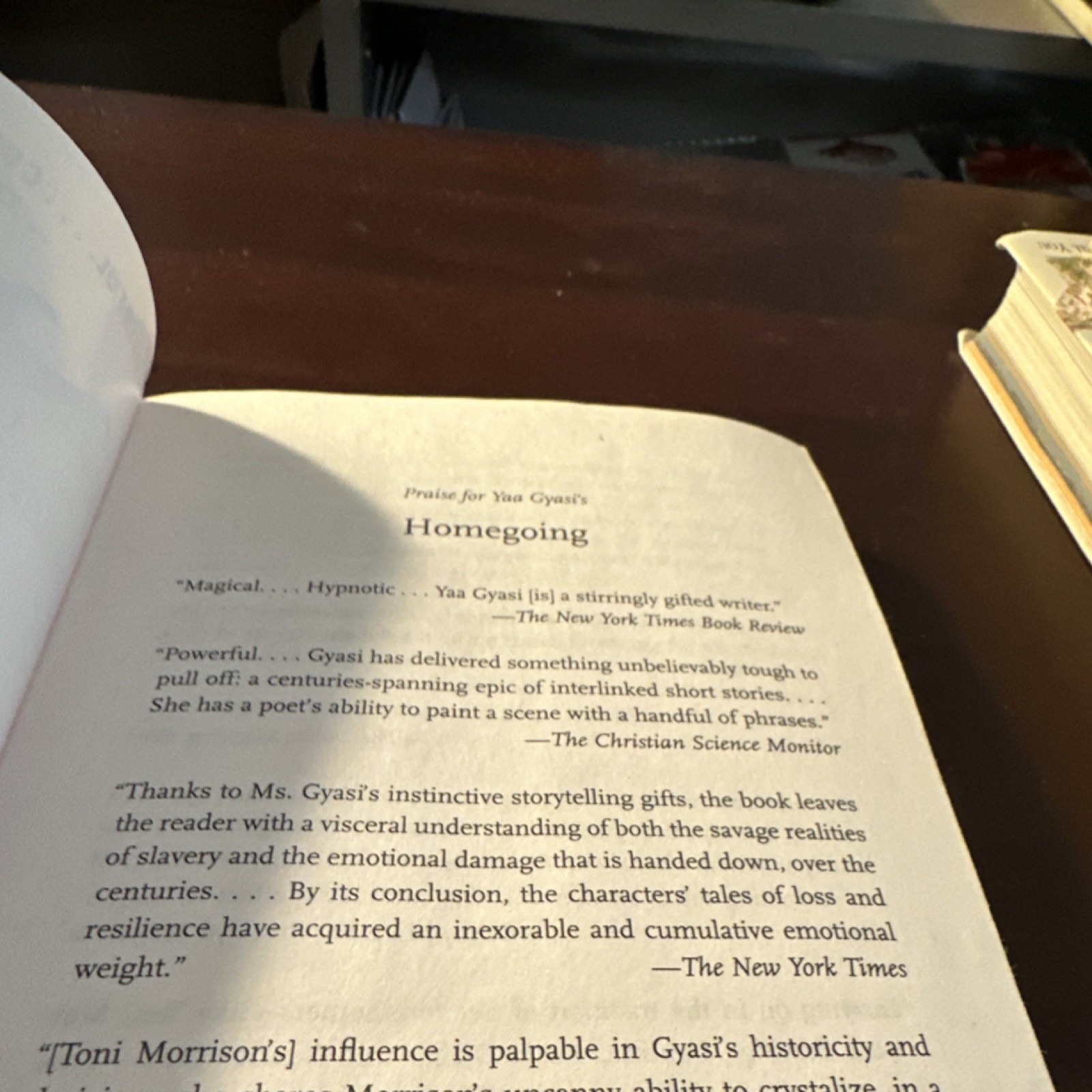 Vintage Books Homegoing Yaa Gyasi Trade Paperback 2016 African American Fiction