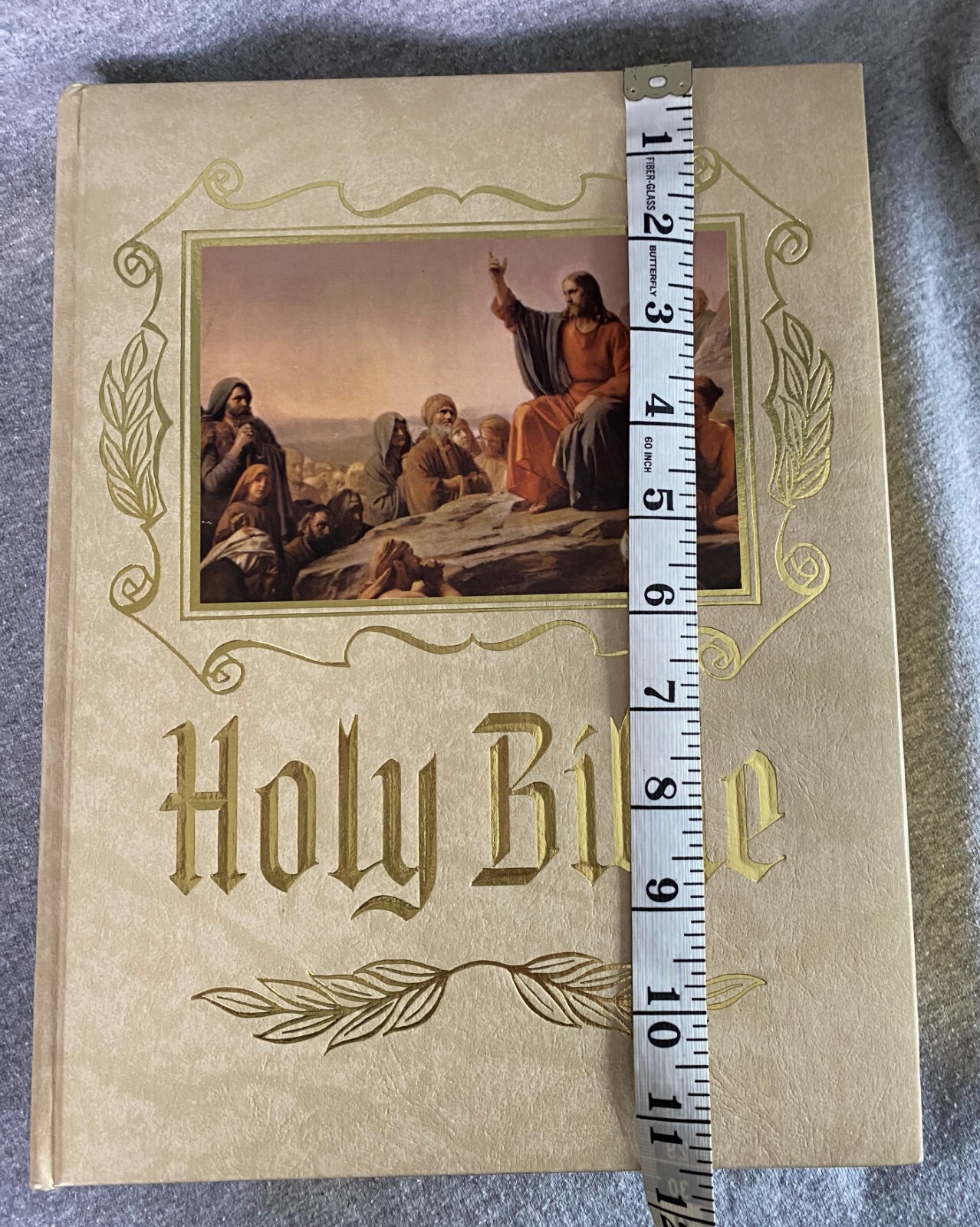 Heirloom Family Holy Bible KJV Red Letter Morrison Funeral Home Tuscumbia 5+ lbs