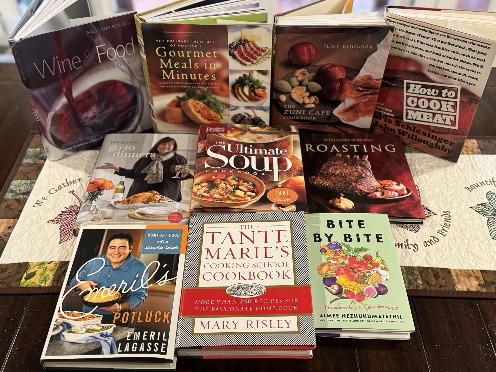 Curated Gourmet Cooking Library | 10 Premium HC/DJ Books | Zuni Cafe First Ed. |