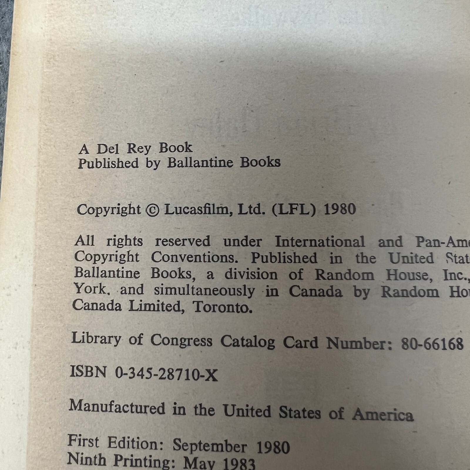 Han Solo And The Lost Legacy Science Fiction Paperback Book by Brian Daley 1983