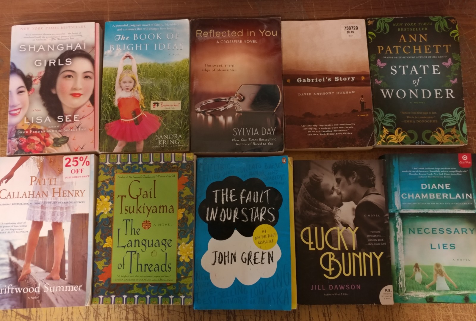 Lot of 5-LBS Large Trade Literature Fiction Paperback BestSeller RANDOM Books