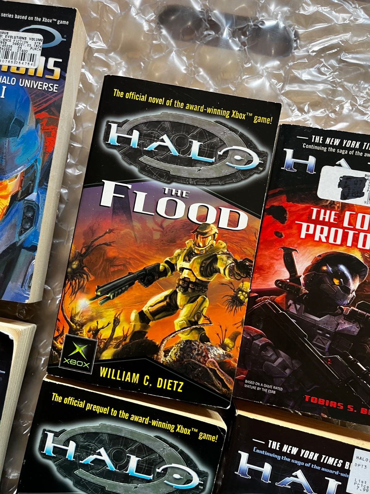 HALO Paperback Book Lot of 6 Xbox Master Chief Flood Scifi Fall of Reach