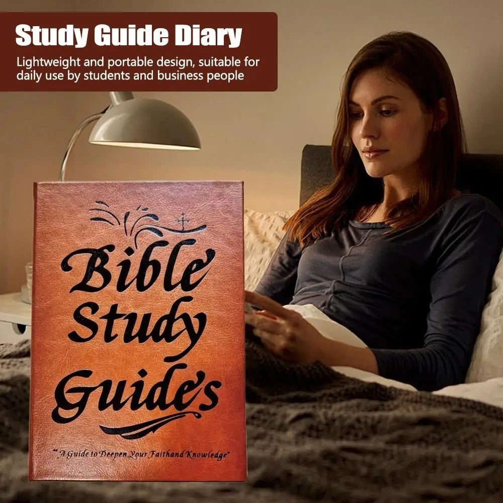 66-Page Bible Study Guide Daily Devotional Journal Scripture Quotes Religious No