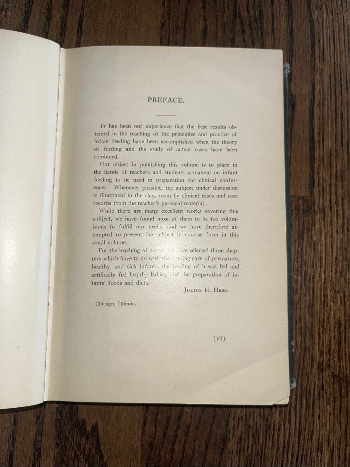 Principles And Practice Of Infant Feeding 1922 Julius H. Hess M.D. Hardback