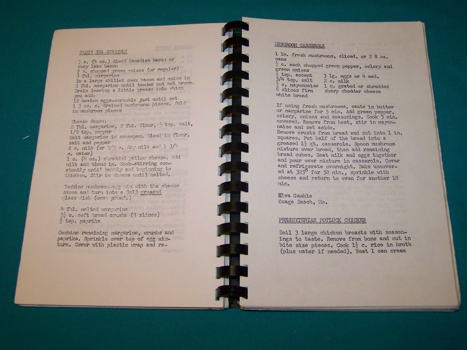 Harper Chapel United Methodist Church Cookbook Osage Beach, MO Missouri 1983