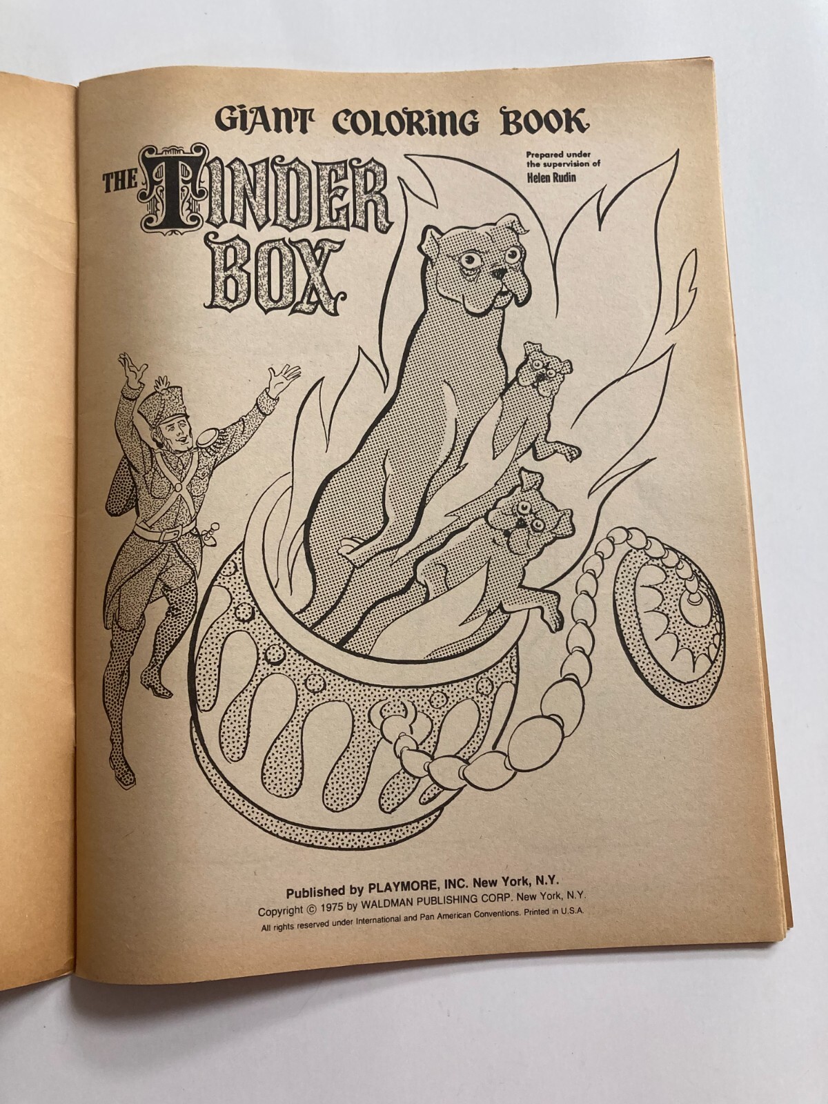 Vintage – Seven (7) Clean Giant Coloring Books – Wizard of OZ, Pinocchio,