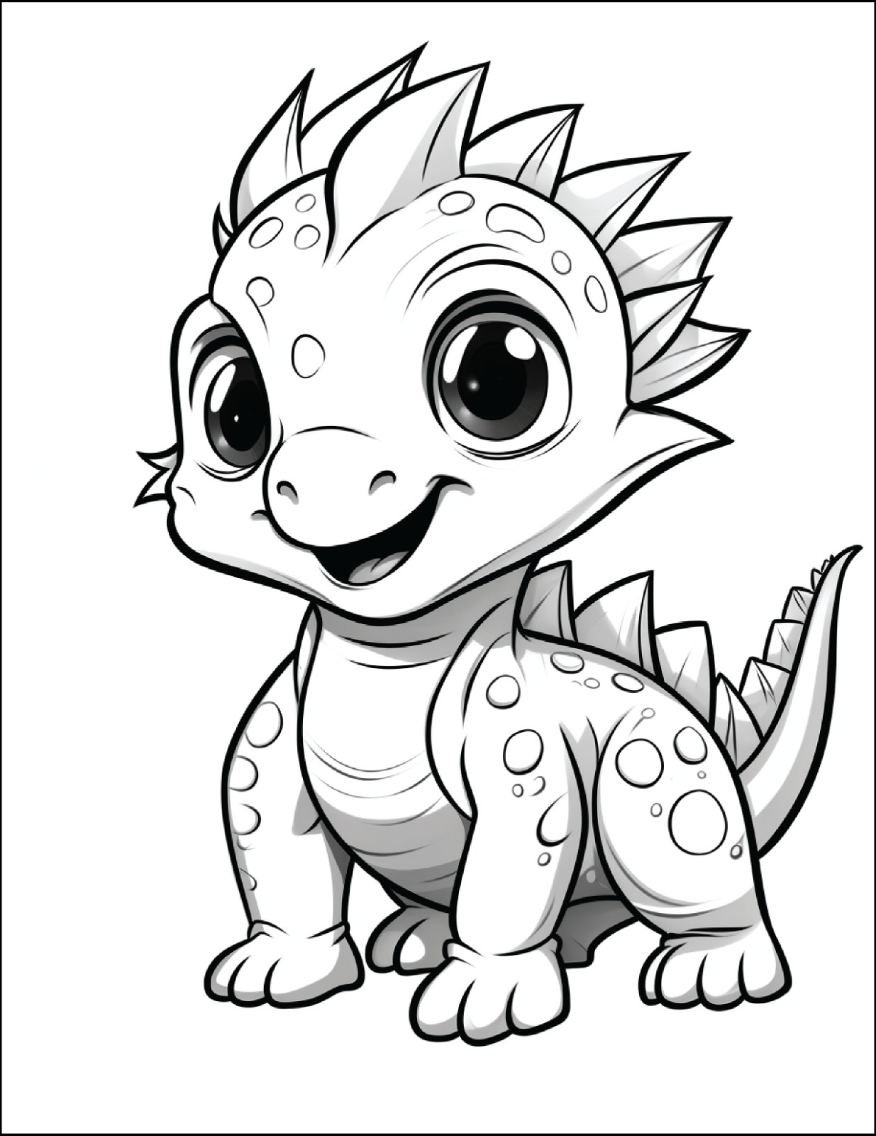 NEw Baby Dinosaur Coloring Book – Fun & Educational Activity for Kids A