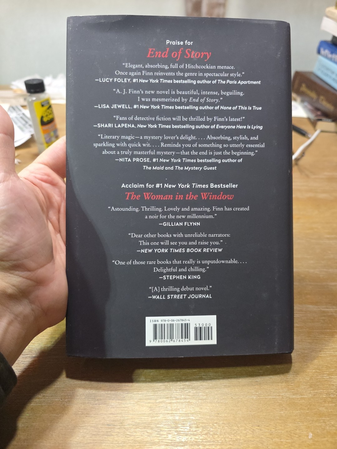 End of Story : A Novel by A. J. Finn (2024, Hardcover), 1st Edition