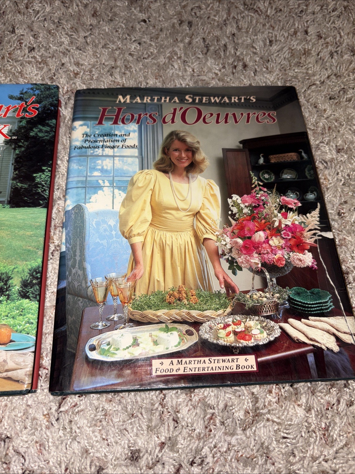 Martha Stewart Quick Cook & Hors D’Oeuvres Hardcover Cookbooks 1983 & 1984 VTG