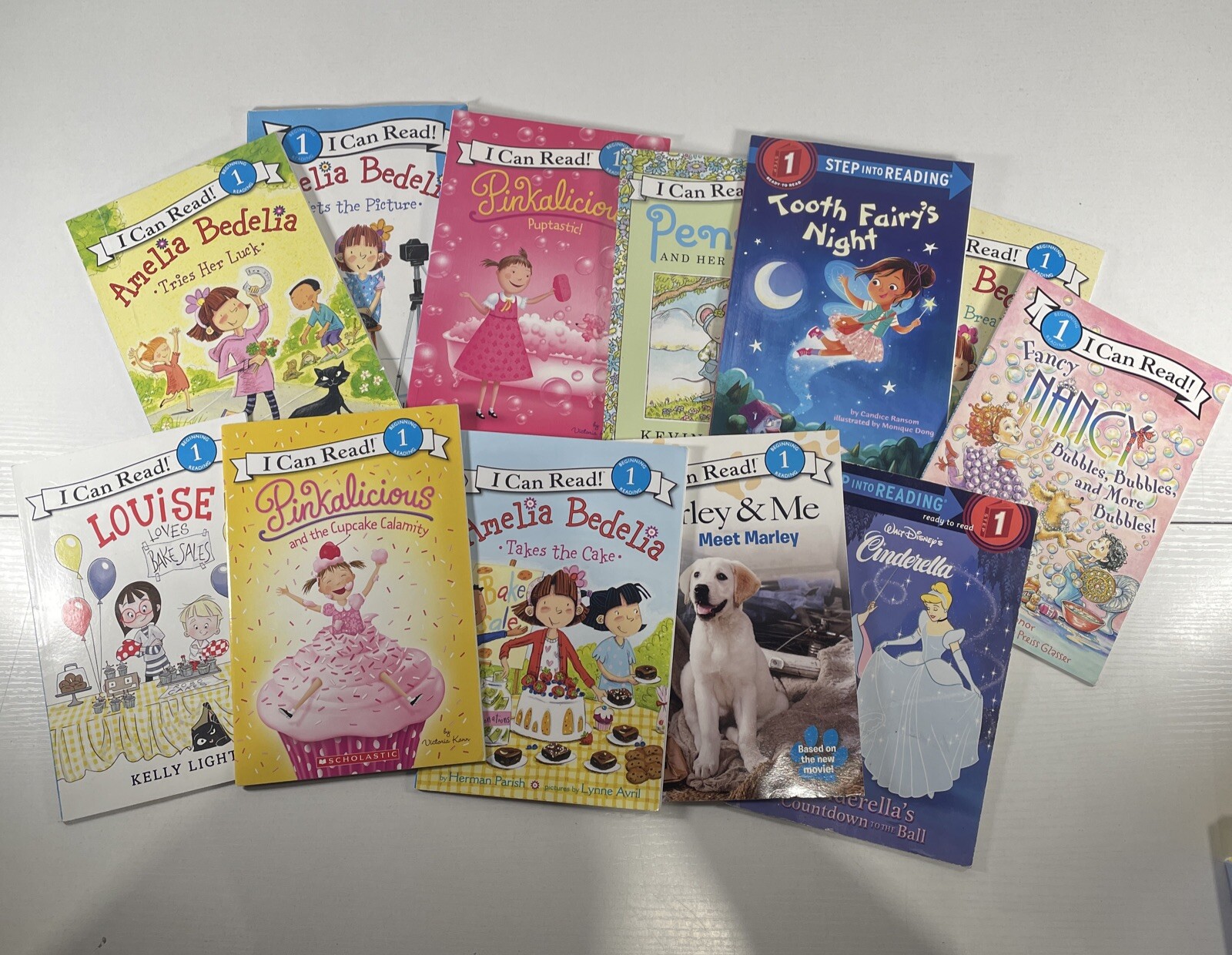 Random Lot of 10 Level 1 Step Into Reading | I Can Read | Learn To Read FOR GIRL