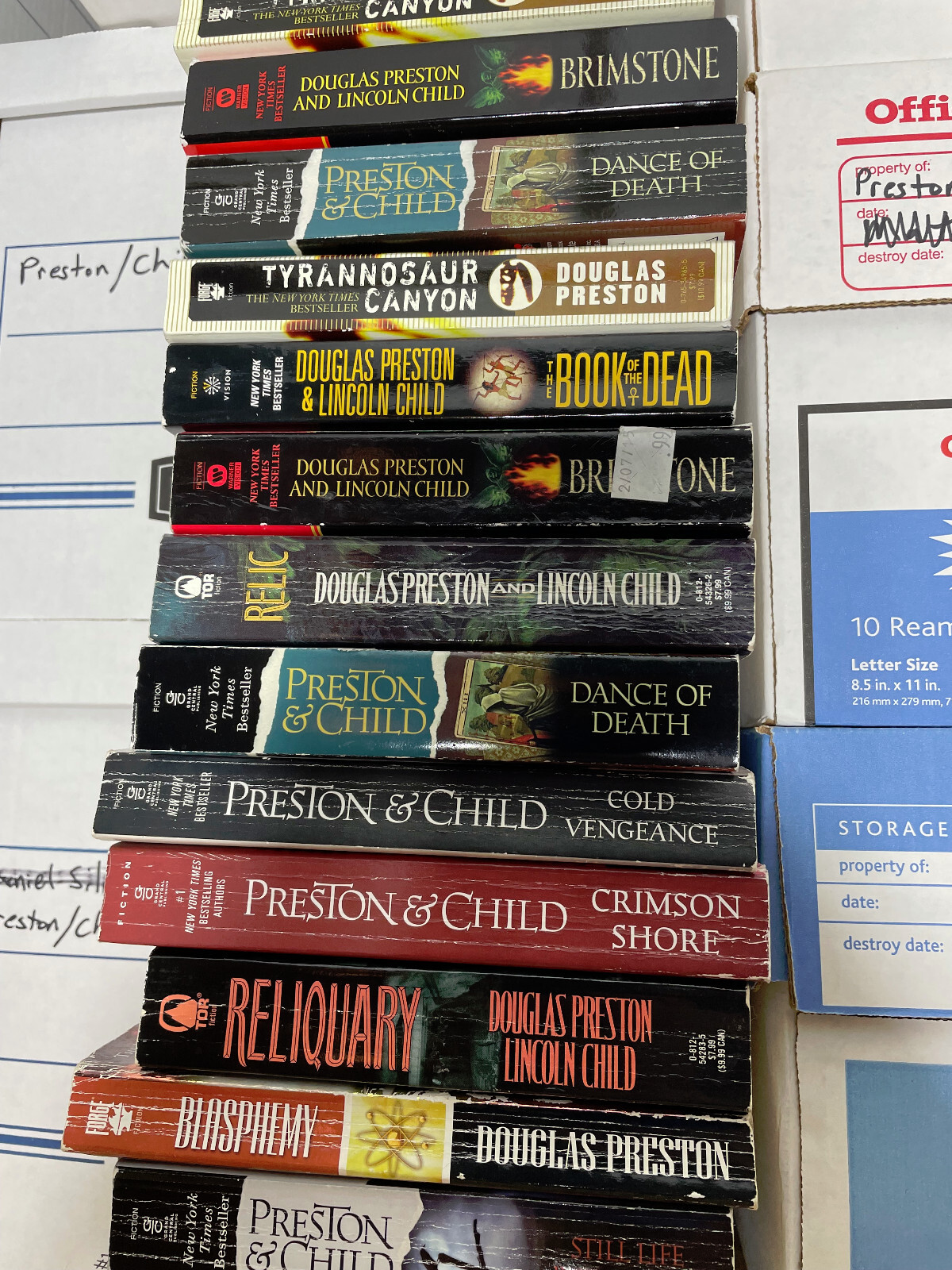 DOUGLAS PRESTON LINCOLN CHILD BOOKS You Choose + series, PB, discount w/multiple