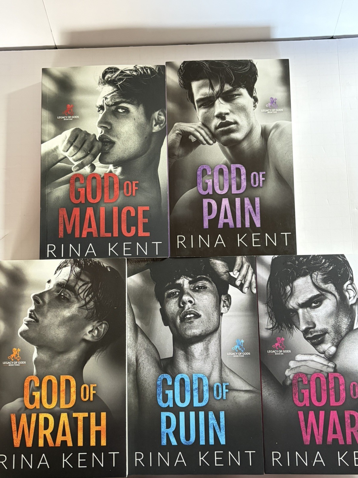Legacy of Gods Trade PBKs (First Ed/OG Models) #1..#2..#3..#4..#6 Rina Kent/OOP
