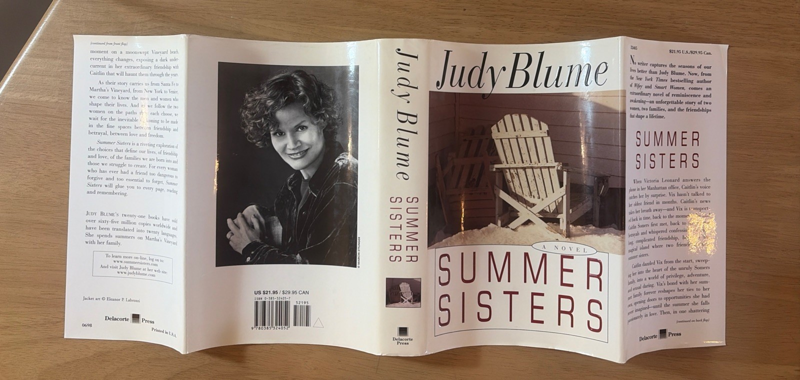 SIGNED Summer Sisters By Judy Blume HCDJ FINE/NF ~ UNREAD COPY : To Katie