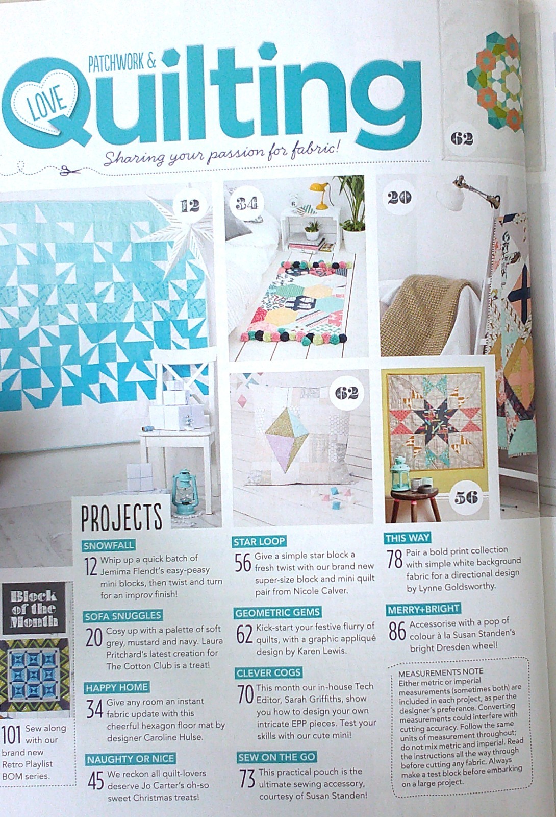Love Patchwork & Quilting No. 1 In The UK 25 Projects Issue 27 Quilt Patterns