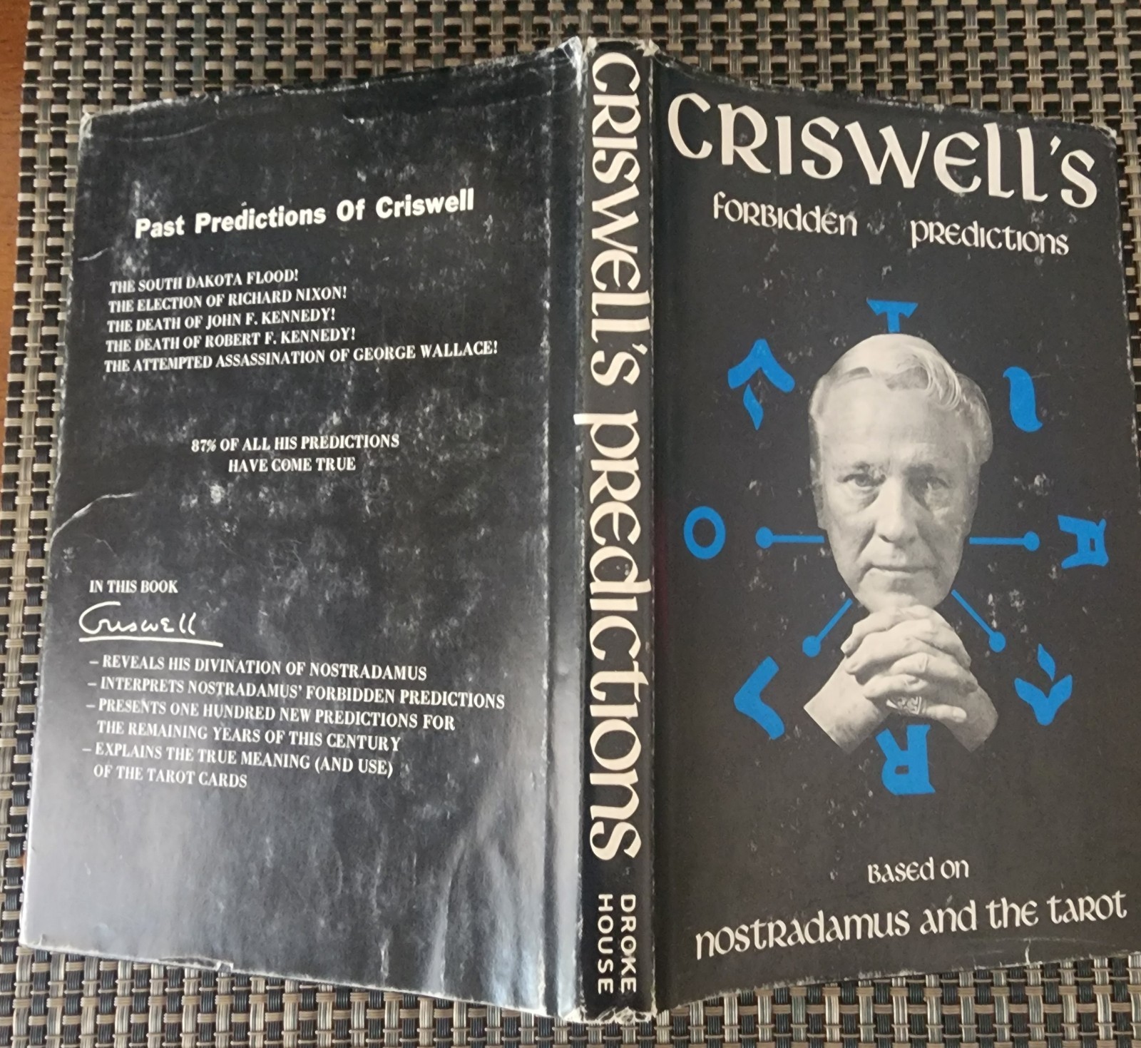 Criswell’s Forbidden Predictions Nostradamus Tarot 1972 First Edition DJ