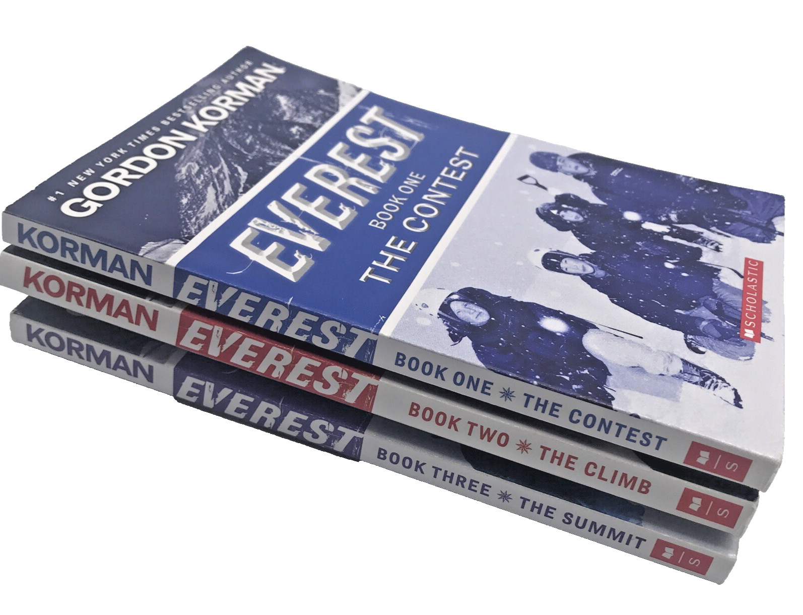 Everest Full Book Series Gordon Korman The Contest Climb Summit 1 2 3 Lot