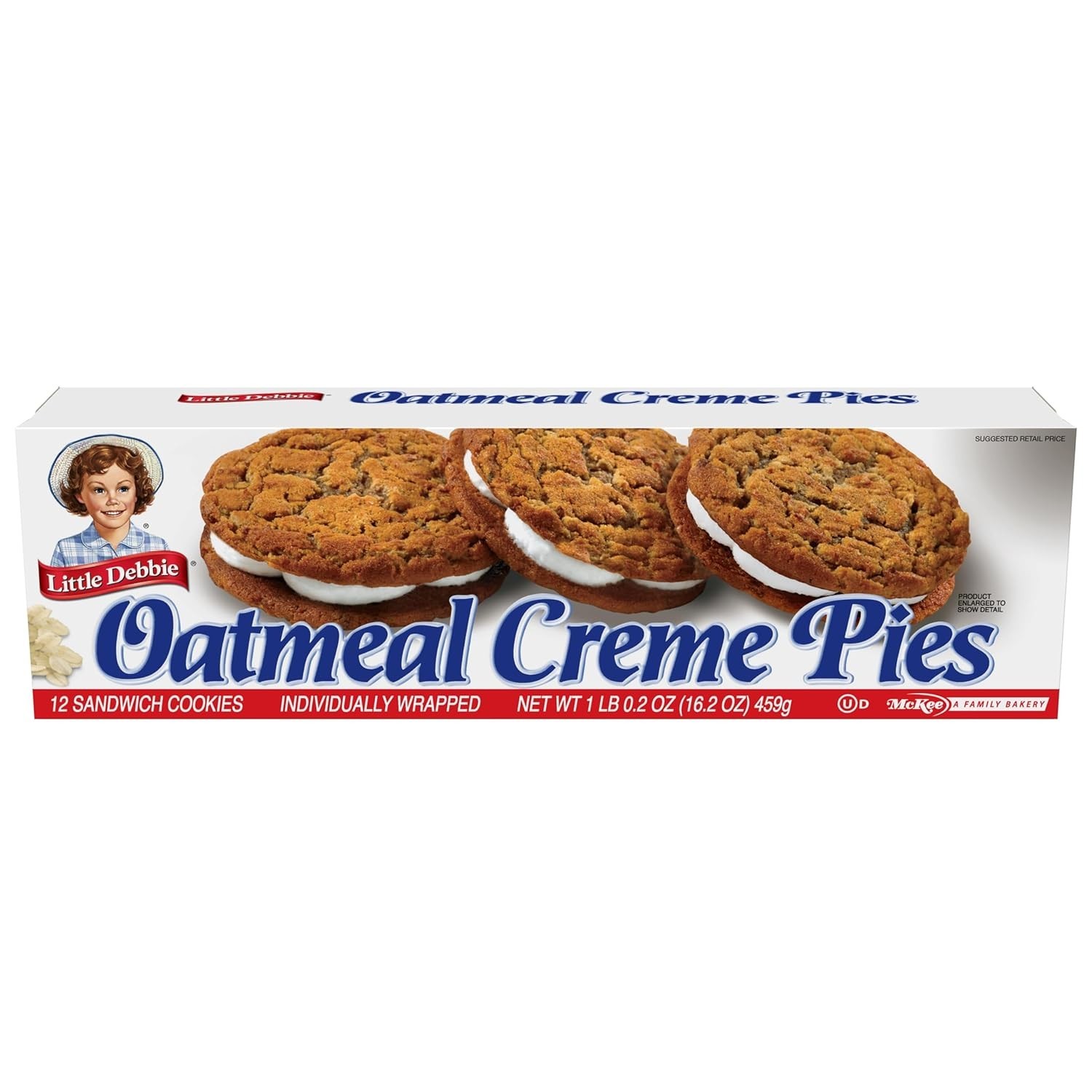 Irresistible Oatmeal Crème Pies – 12 Individually Wrapped Treats, 16.2 OZ