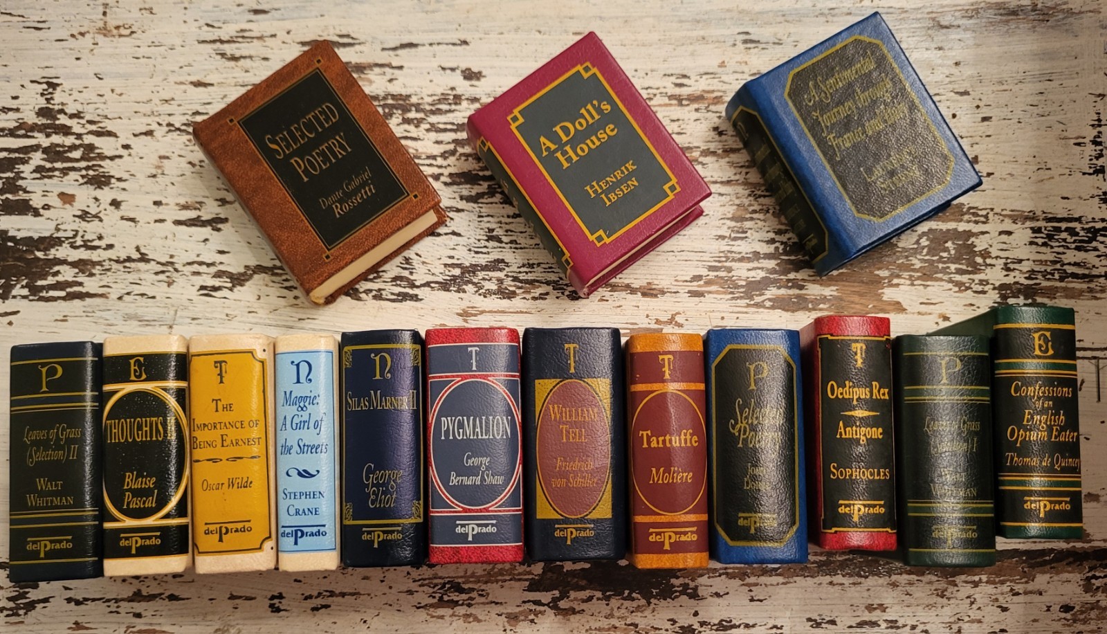 Del Prado Miniature Books Classics Library Your Choice Of Titles Leather Mini