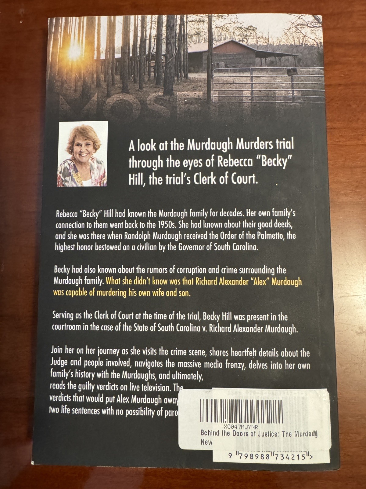 Behind the Doors of Justice: The Murdaugh Murders book by Rebecca Becky Hill