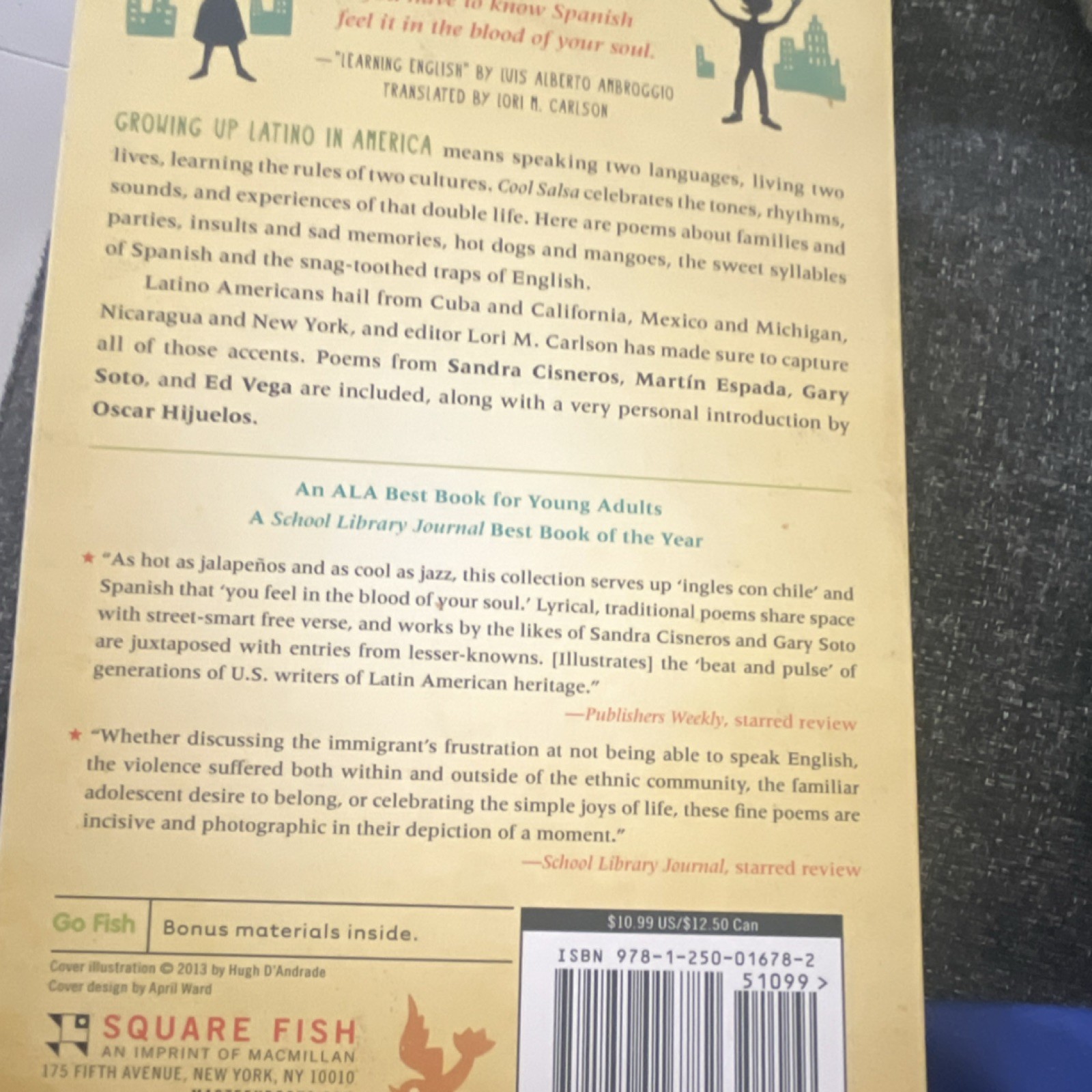 Square Fish Cool Salsa Bilingual Poems Latino Culture