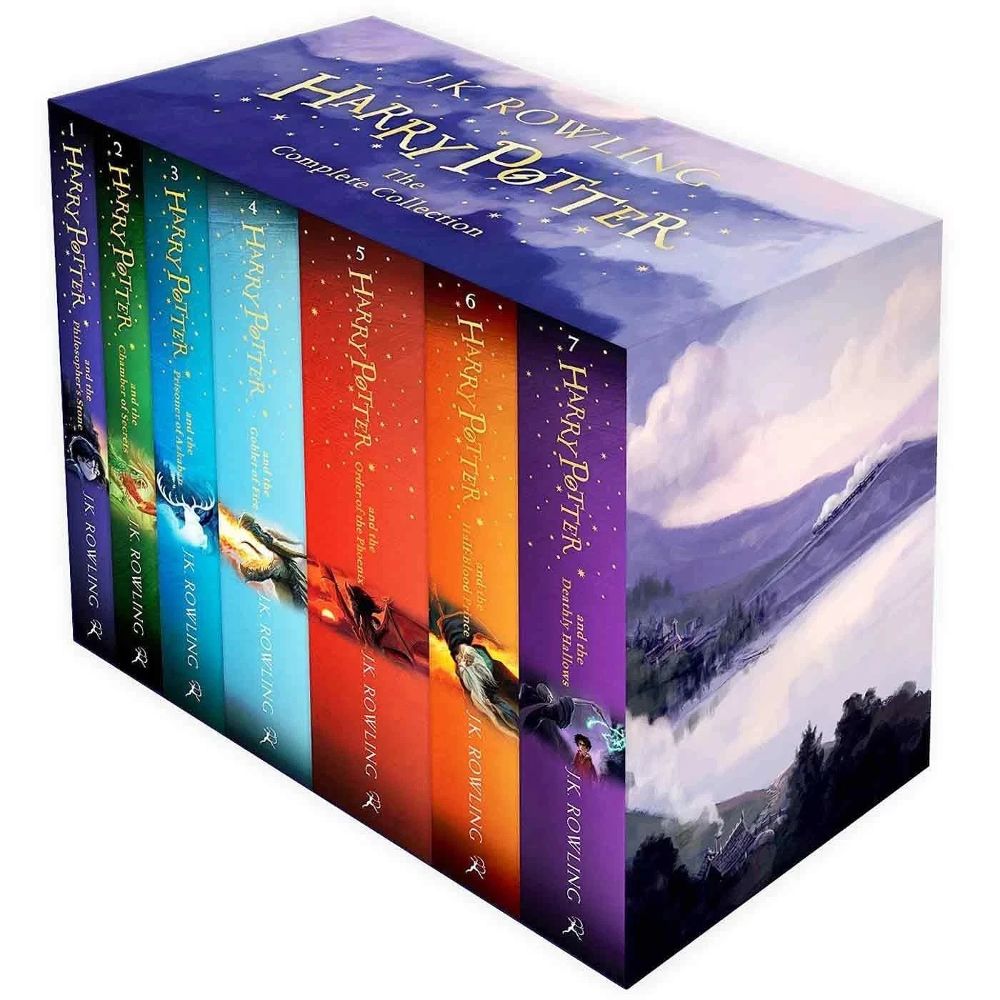 Harry Potter Complete Full 7 Books Childrens Box Set Collection by J K Rowling